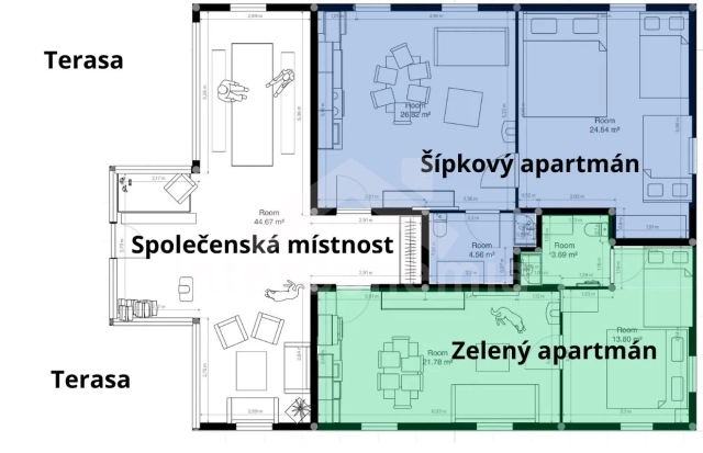 Půdorys chaty